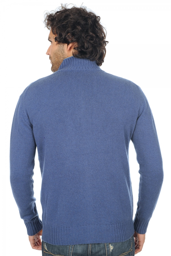 Cashmere kaschmir pullover herren die zeitlosen maxime kobaltblau azurblau meliert 3xl