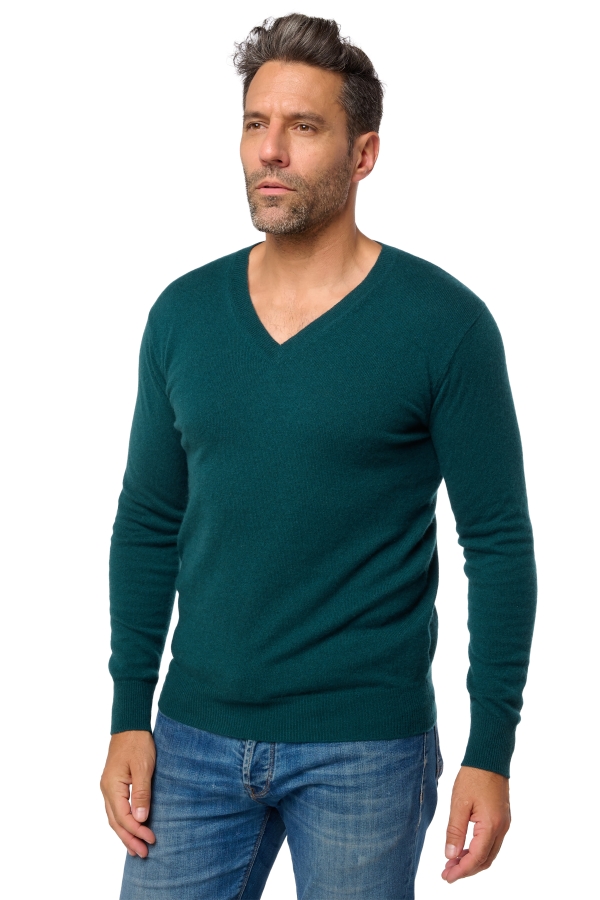 Cashmere kaschmir pullover herren gunstig tor first vert emeraude l