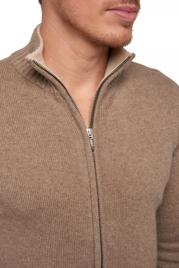Cashmere kaschmir pullover herren maxime natural brown natural beige 4xl