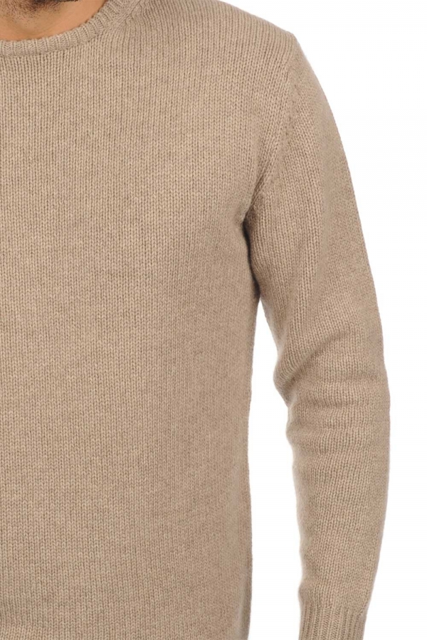 Cashmere kaschmir pullover herren rundhals bilal natural brown xl