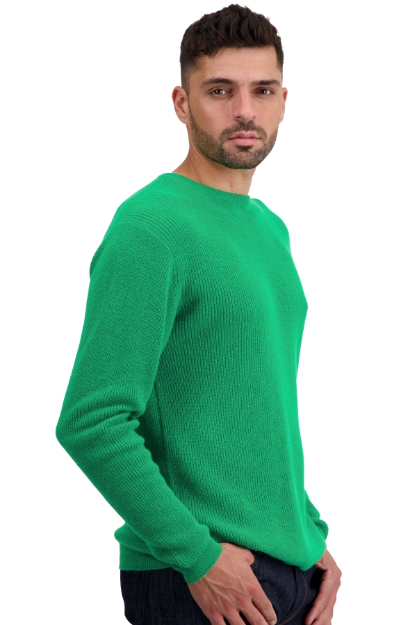 Cashmere kaschmir pullover herren rundhals taima new green 2xl