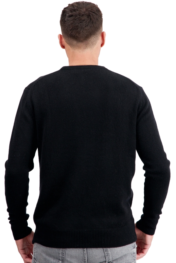 Cashmere kaschmir pullover herren rundhals touraine first schwarz 3xl