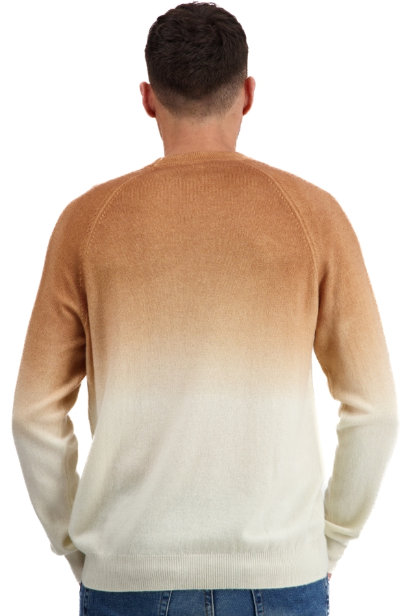 Cashmere kaschmir pullover herren schlussverkauf ticino natural ecru camel 3xl