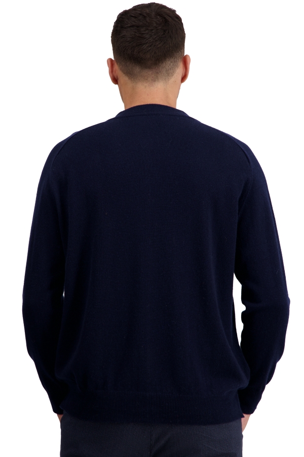Cashmere kaschmir pullover herren zip kapuze tajmahal nachtblau 3xl