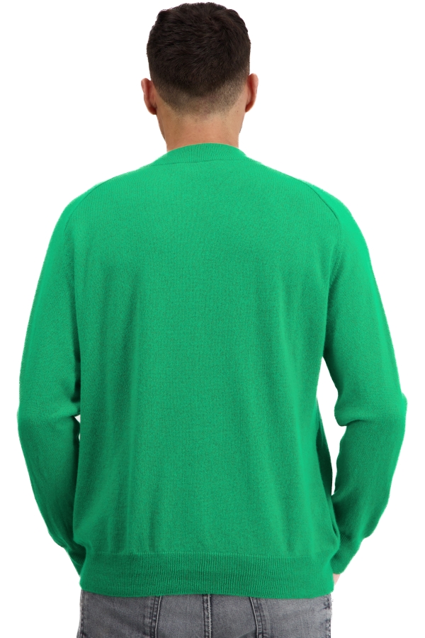 Cashmere kaschmir pullover herren zip kapuze tajmahal new green 2xl