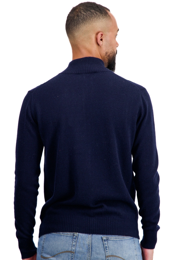 Cashmere kaschmir pullover herren zip kapuze thobias first nachtblau s