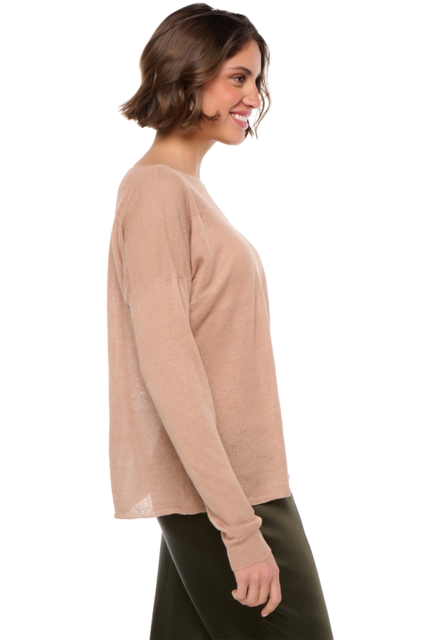 Leinen kaschmir pullover damen fruhjahr sommer kollektion sheila latte s