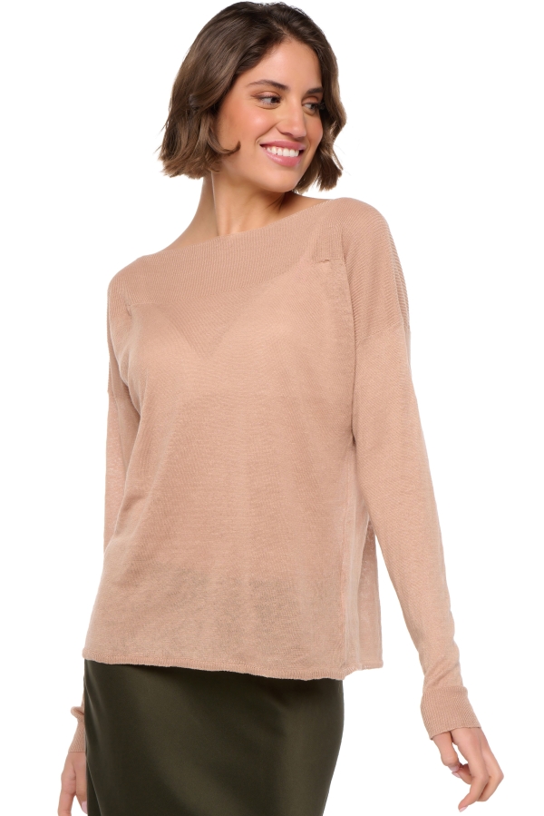 Leinen kaschmir pullover damen sheila latte s