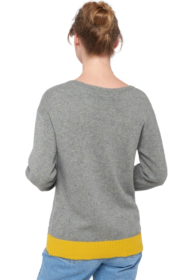 Yak kaschmir pullover damen zarzuela silver m