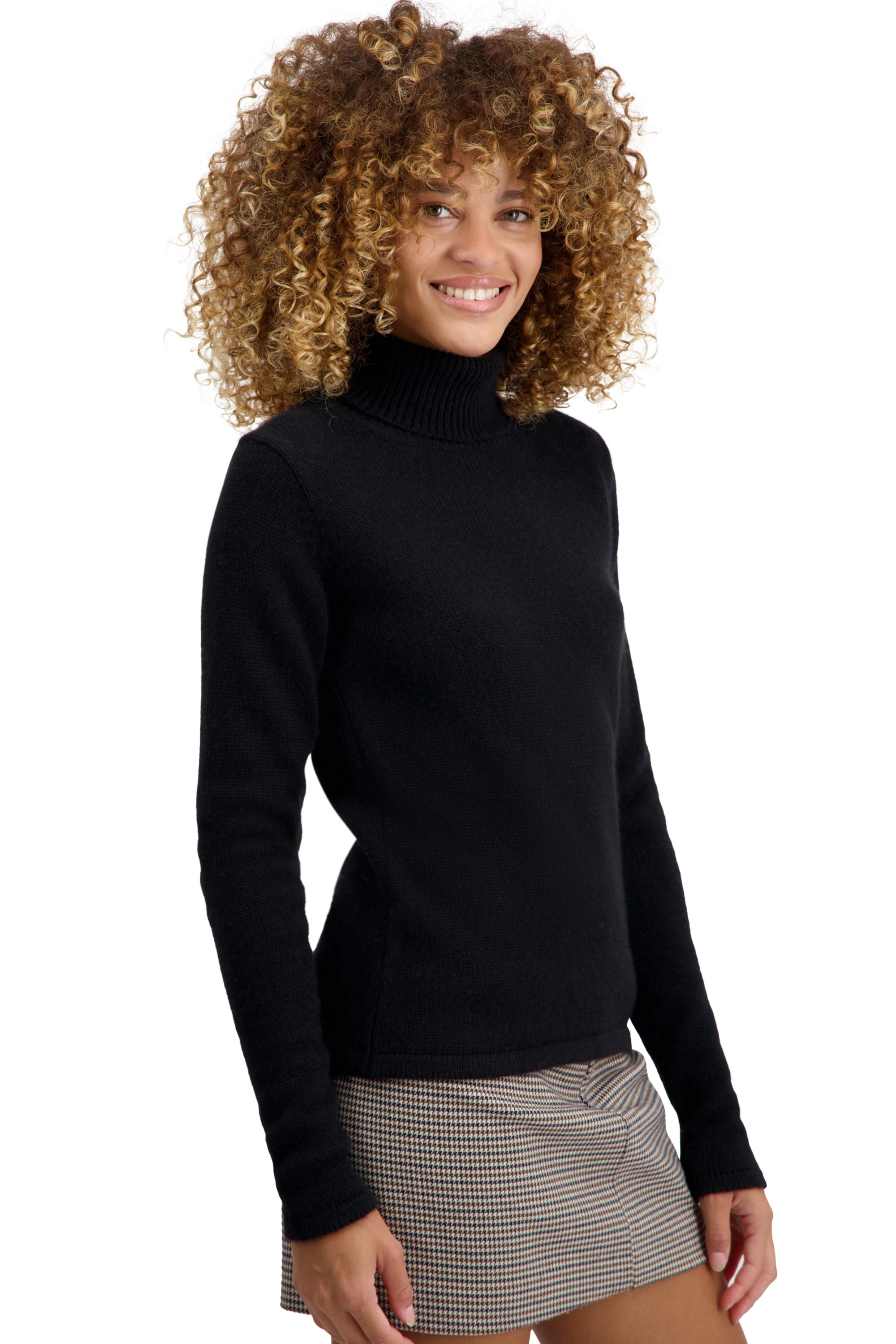 Cashmere kaschmir pullover damen dicke taipei first schwarz l