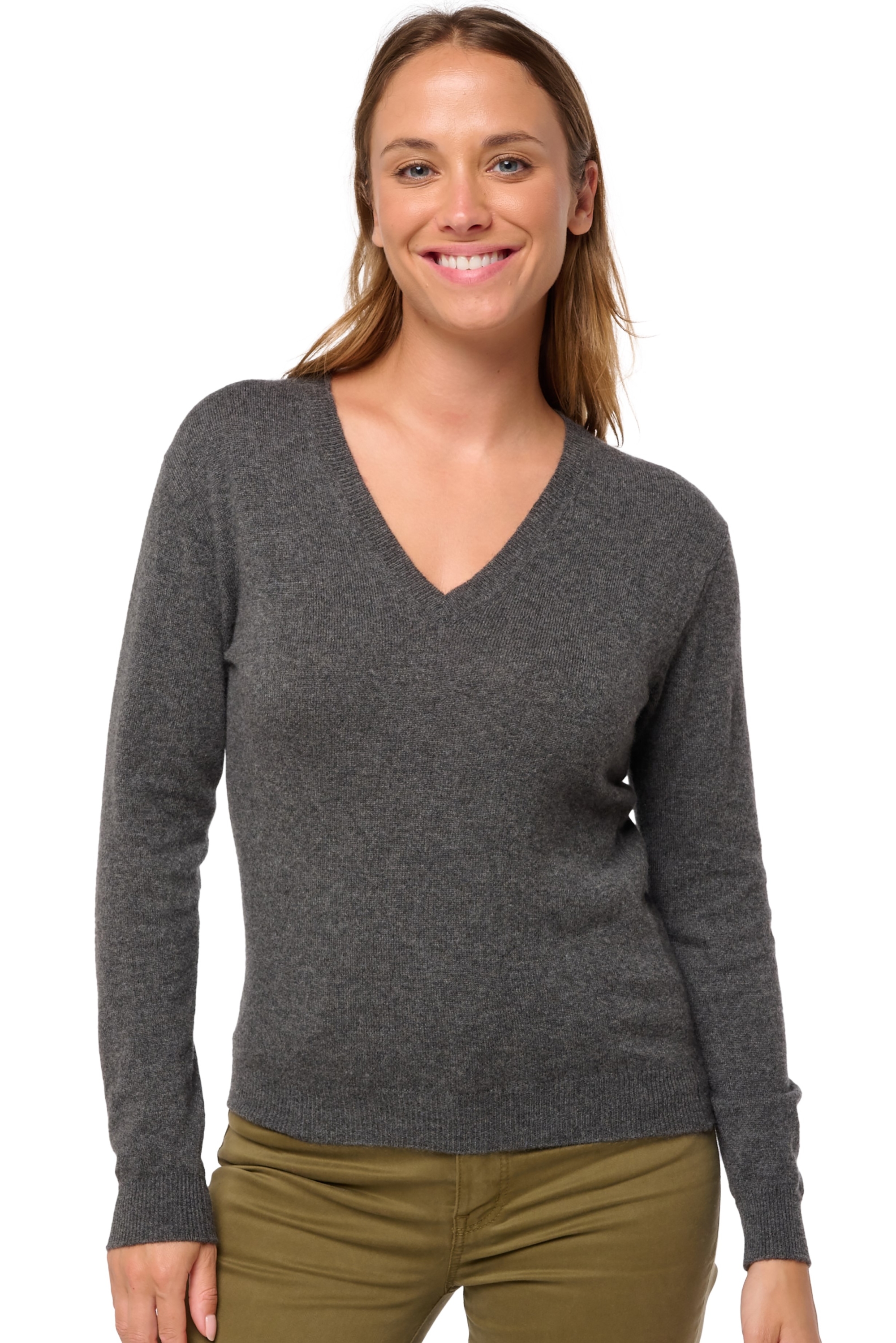 Cashmere kaschmir pullover damen fruhjahr sommer kollektion tessa first dark grey 2xl