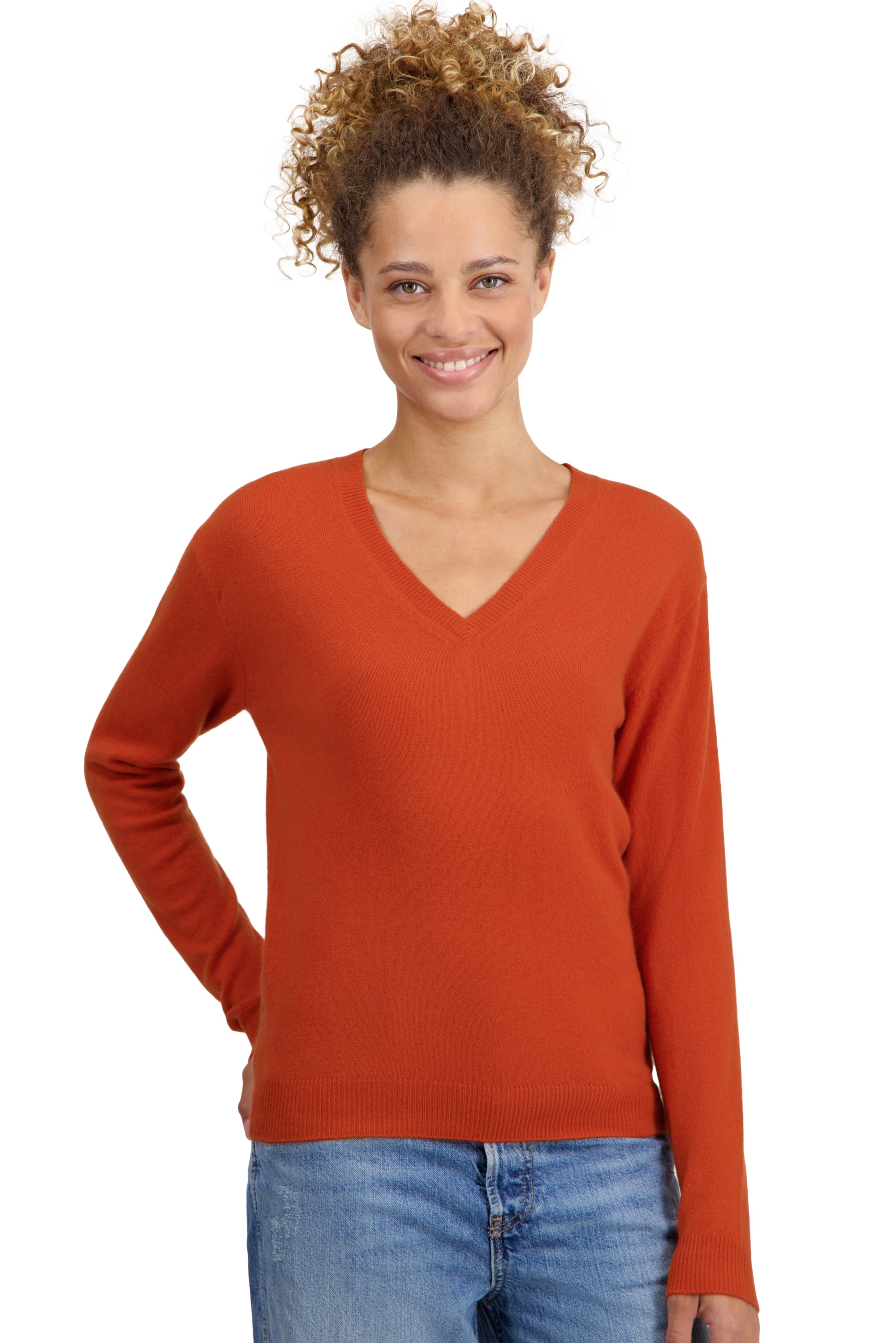 Cashmere kaschmir pullover damen fruhjahr sommer kollektion tessa first marmelade l