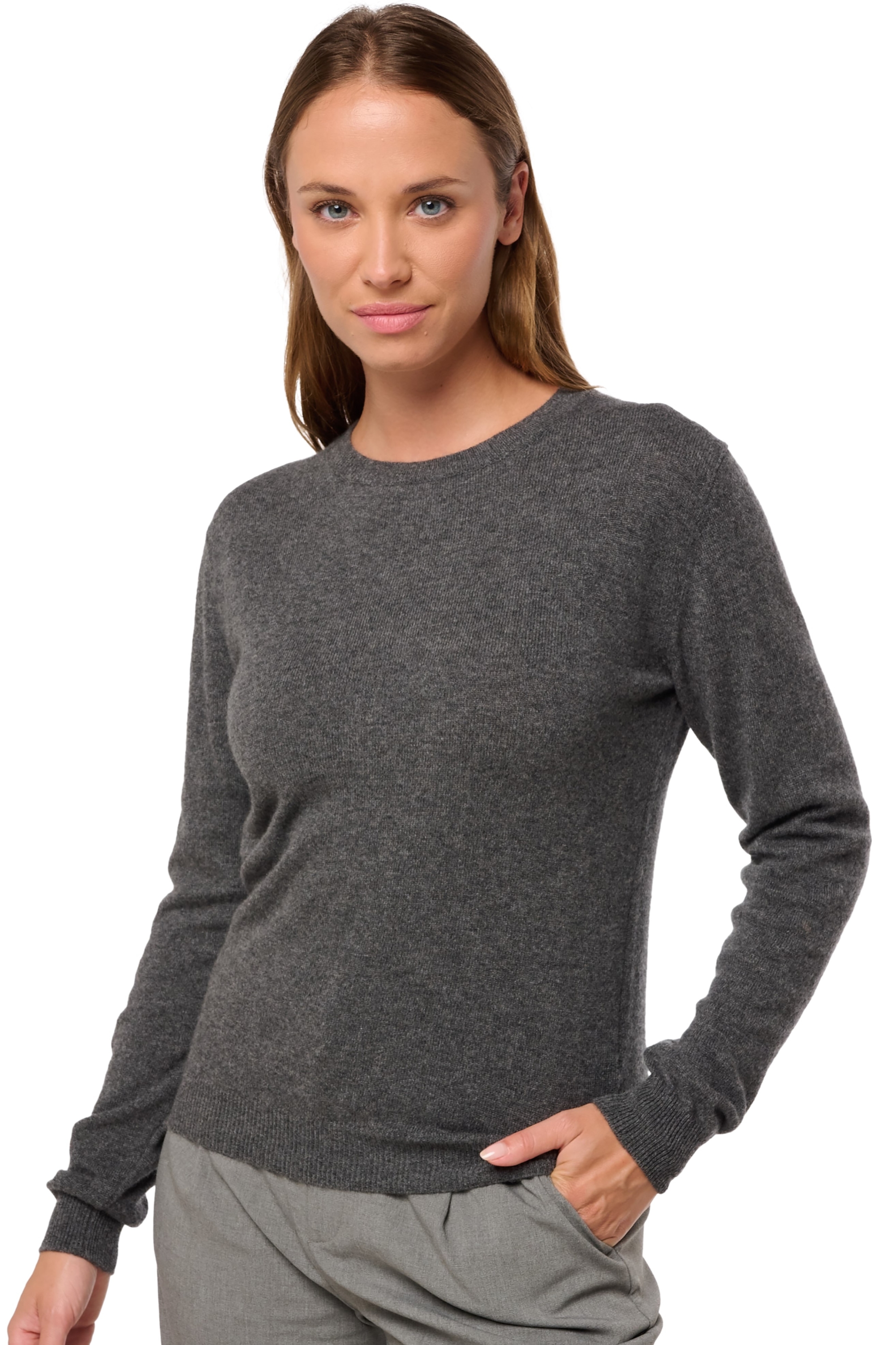 Cashmere kaschmir pullover damen gunstig thalia first dark grey xs