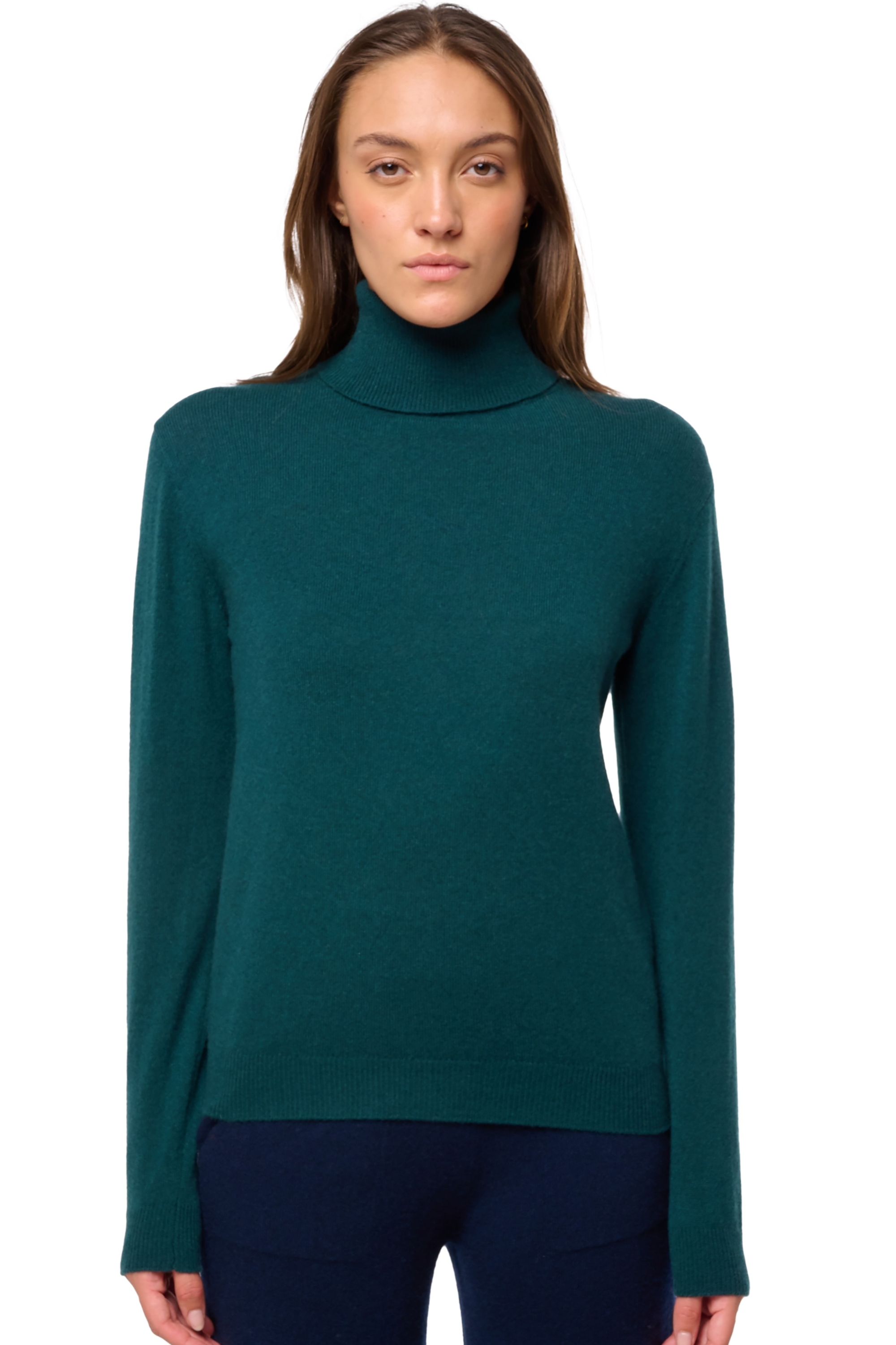 Cashmere kaschmir pullover damen rollkragen tale first vert emeraude l