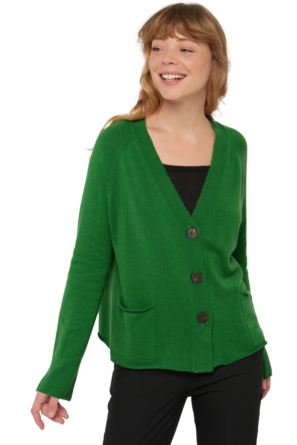 Cashmere kaschmir pullover damen strickjacken cardigan chana basil gr 1