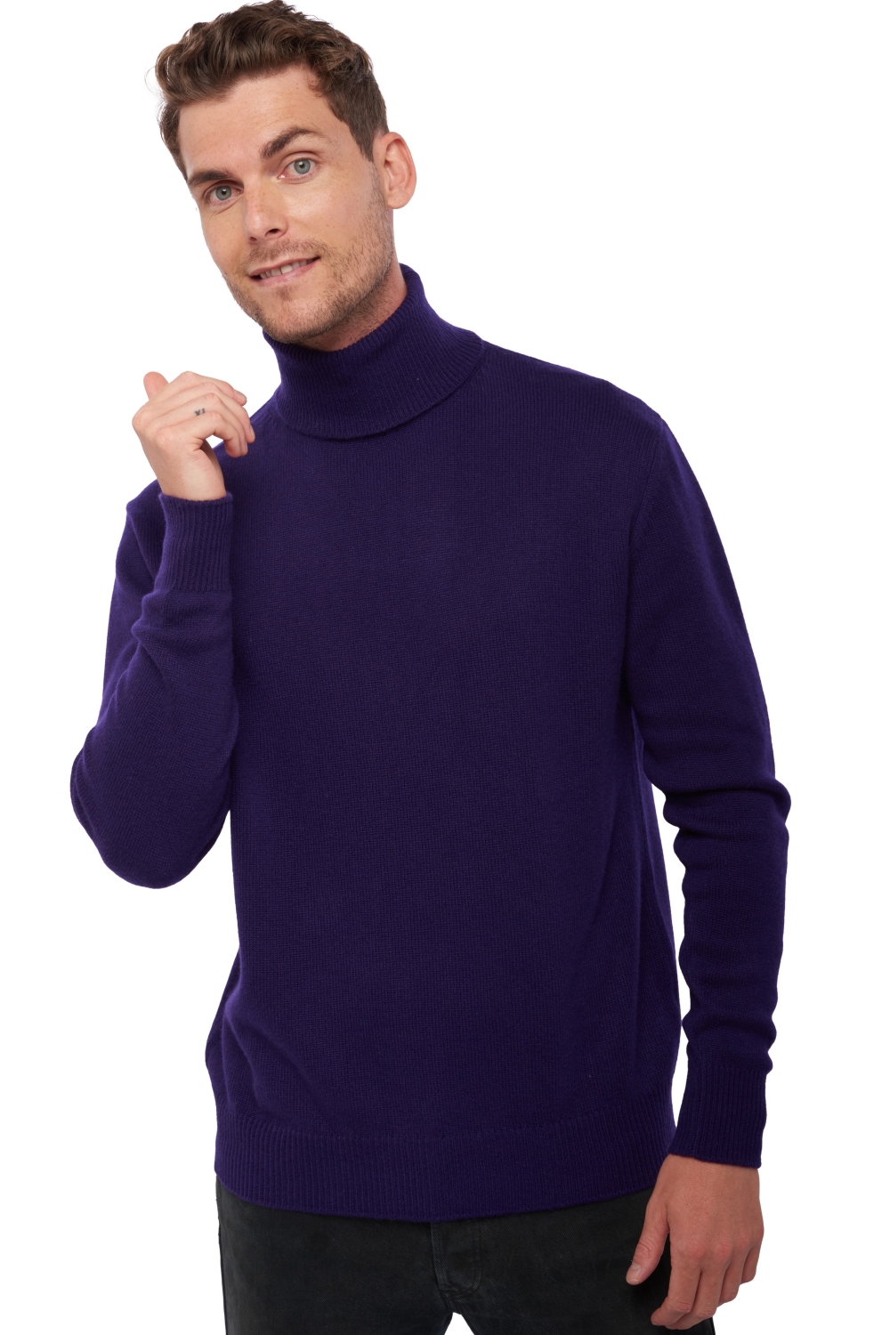 Cashmere kaschmir pullover herren dicke edgar 4f deep purple l