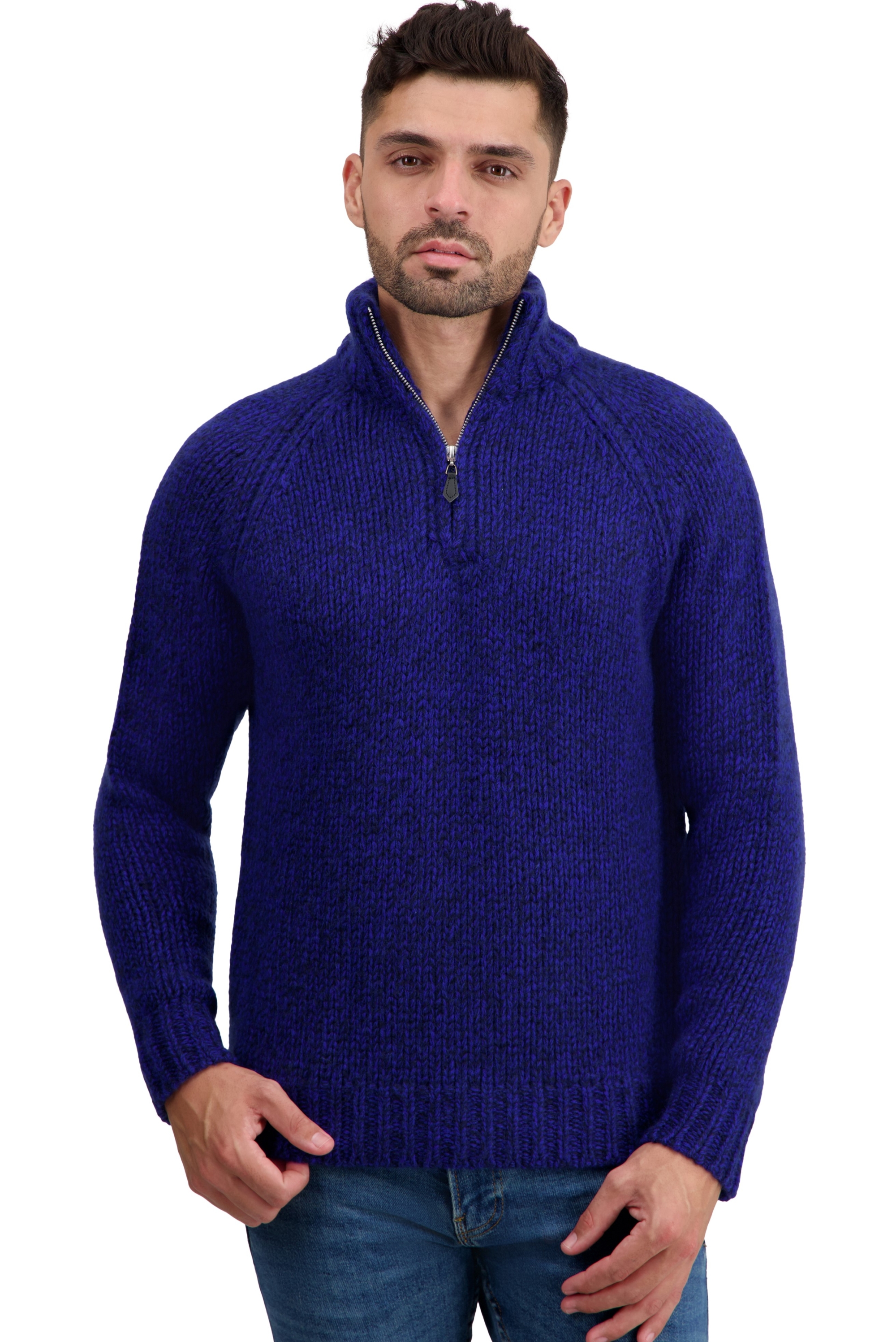 Cashmere kaschmir pullover herren dicke tripoli nachtblau bleu regata m