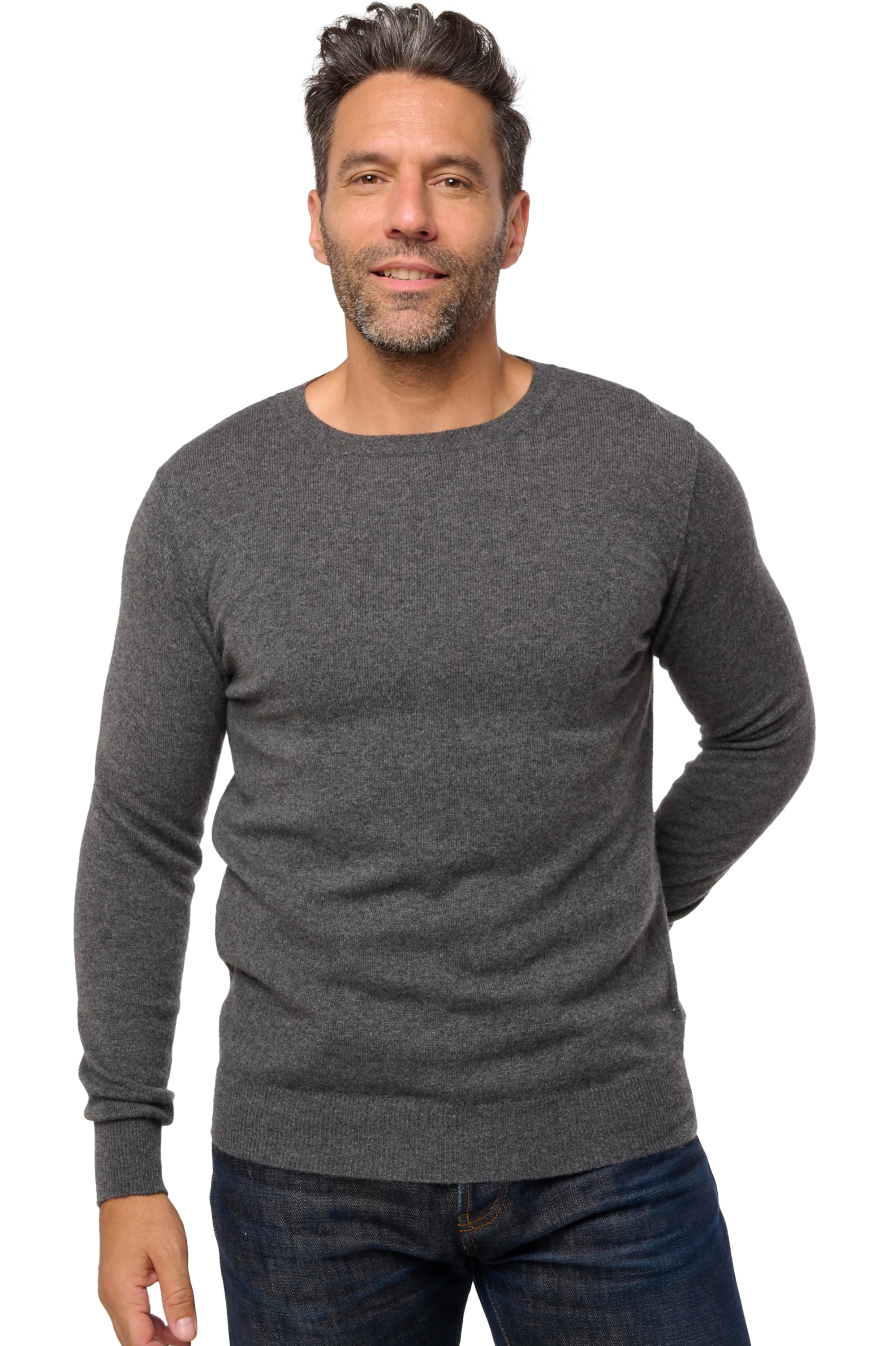 Cashmere kaschmir pullover herren gunstig tao first dark grey 2xl