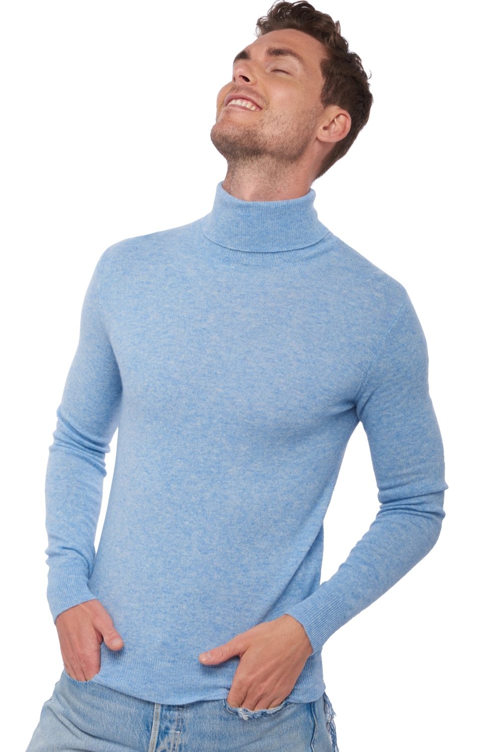 Cashmere kaschmir pullover herren gunstig tarry first powder blue 2xl