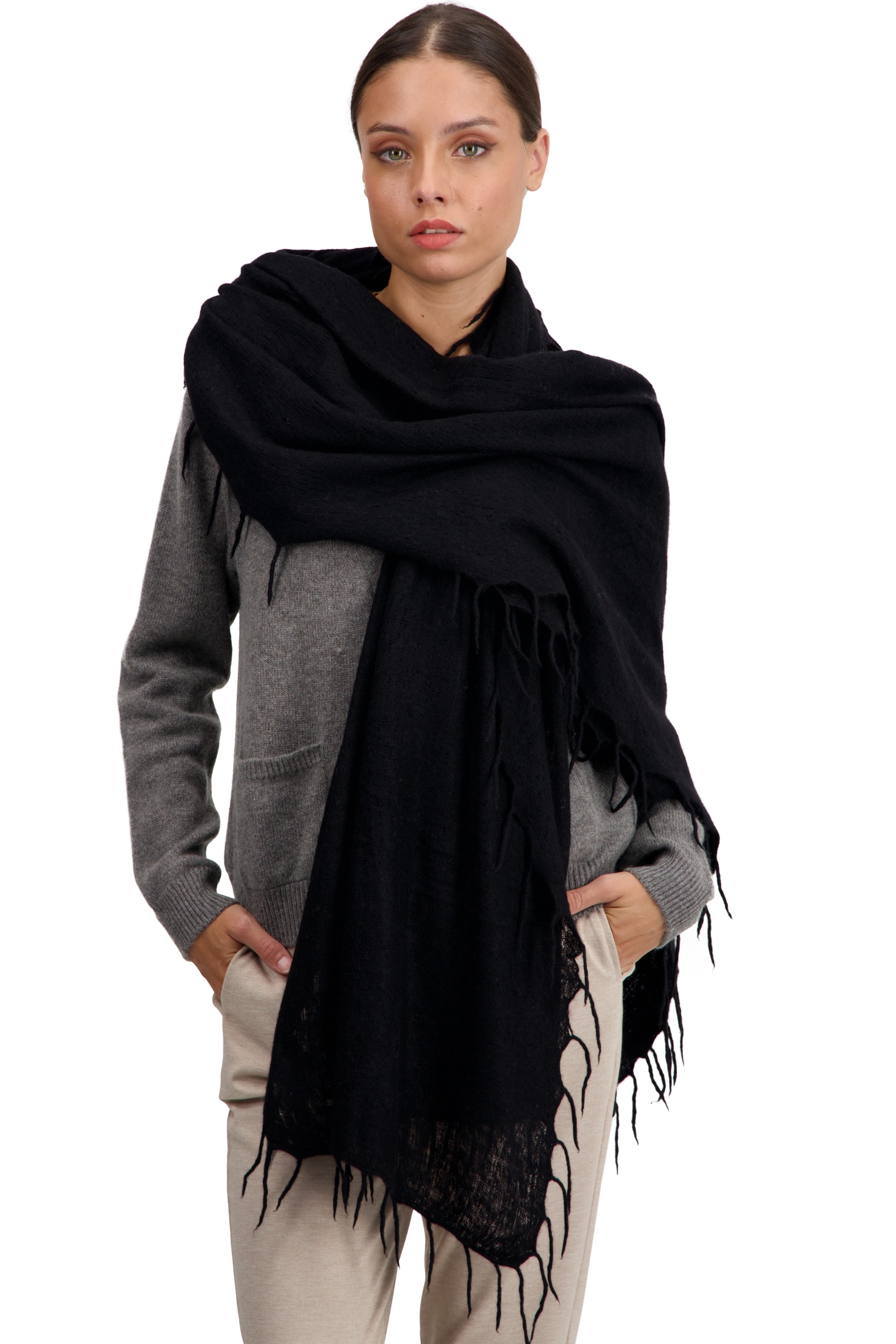 Cashmere kaschmir pullover herren tresor schwarz 200 cm x 90 cm