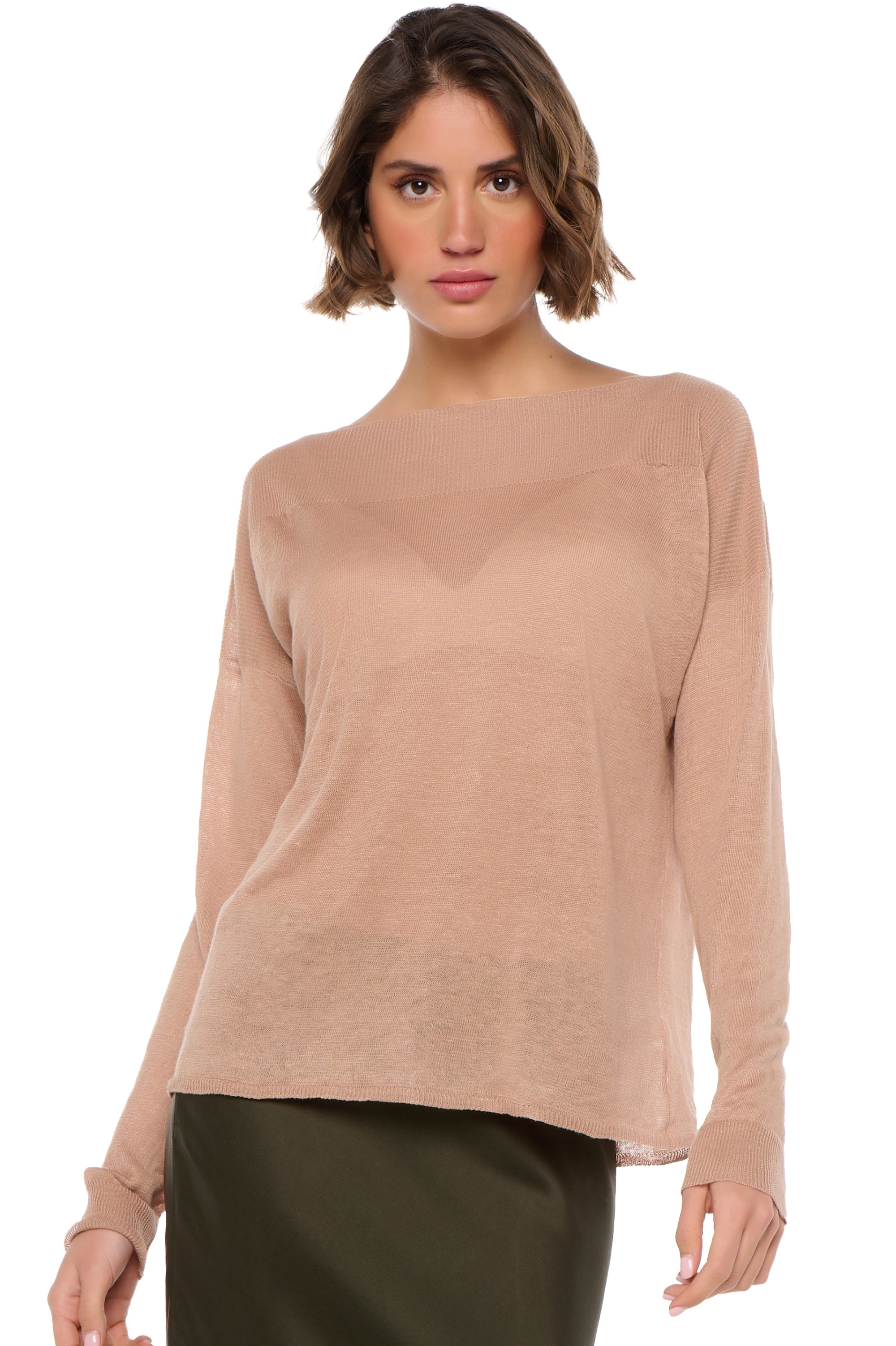 Leinen kaschmir pullover damen sheila latte s