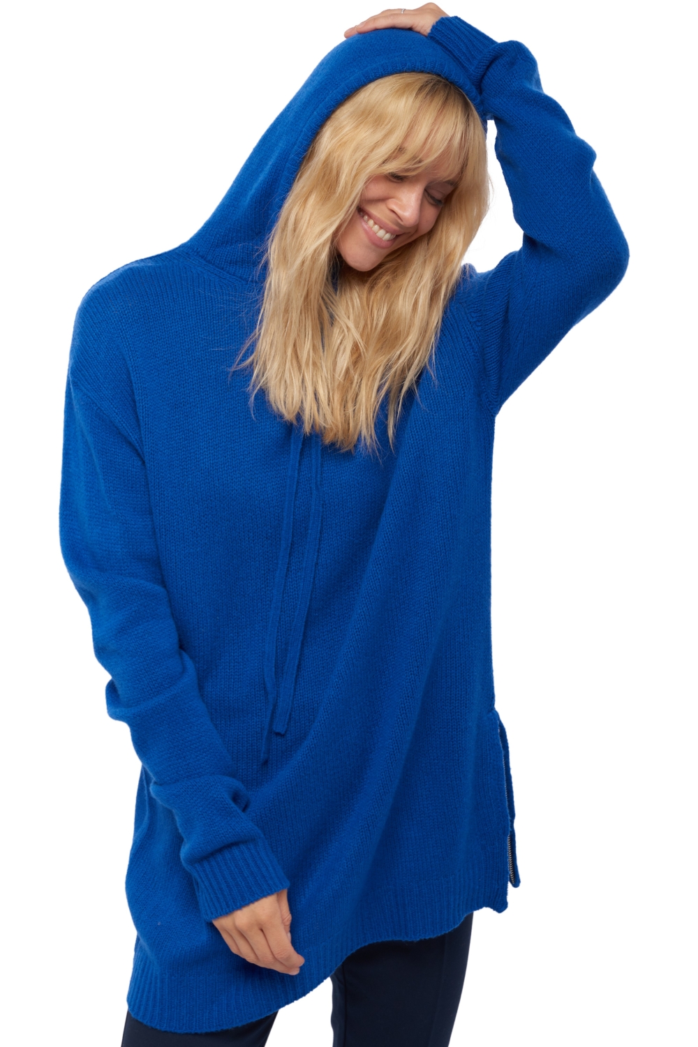 Yak kaschmir pullover damen veria intensivblau 3xl